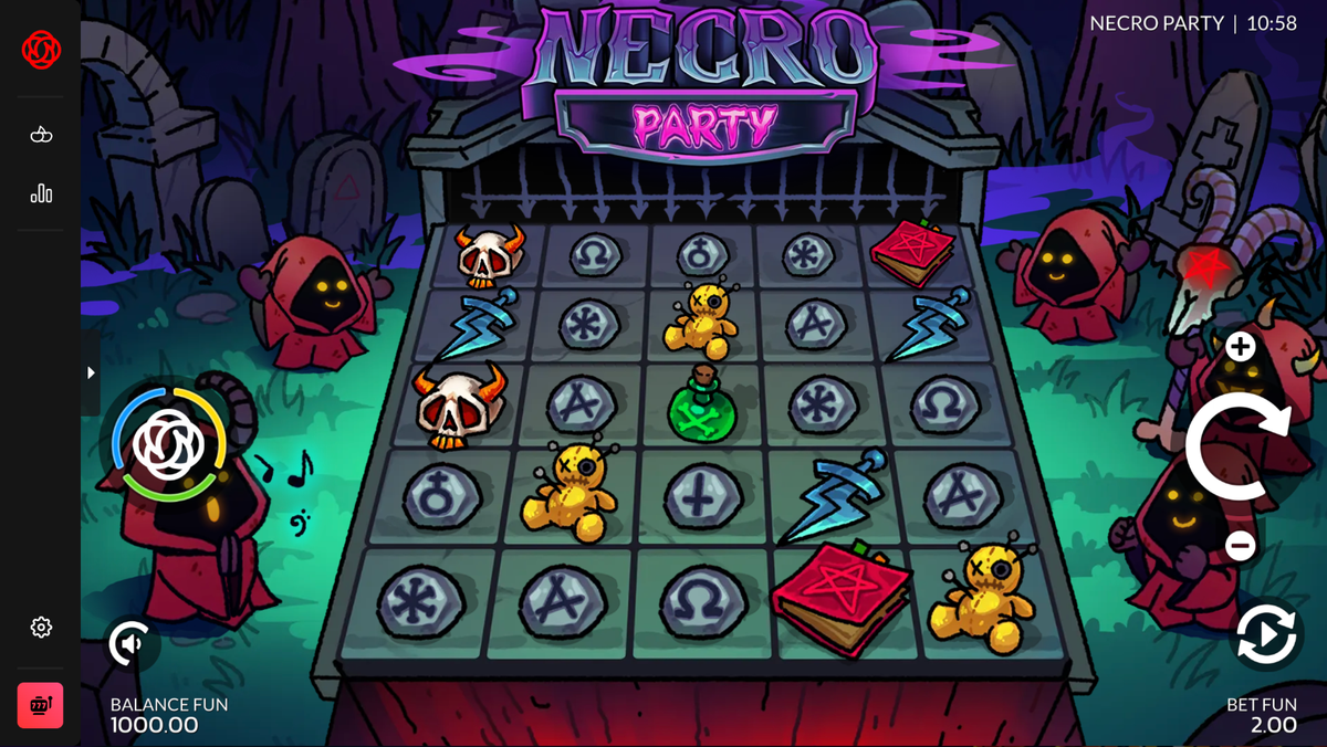 7Rings Gaming社製のNecro Party用5×5マスゲームボード。