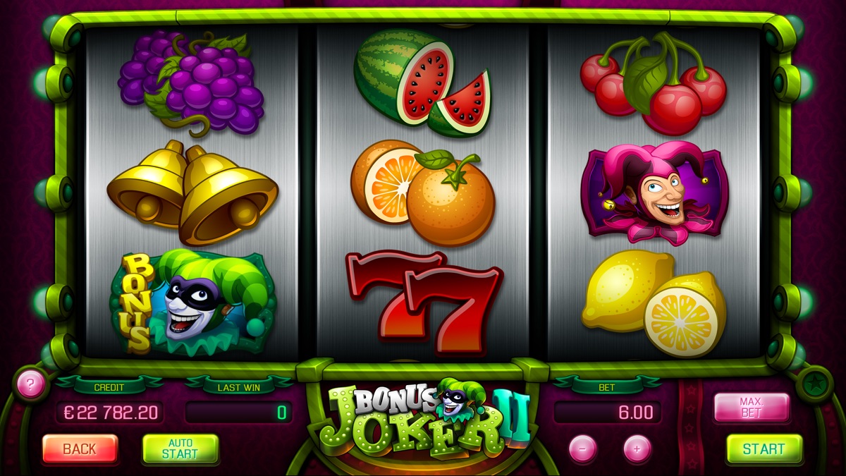 Apollo Games社のスロットマシン「Bonus Joker II」