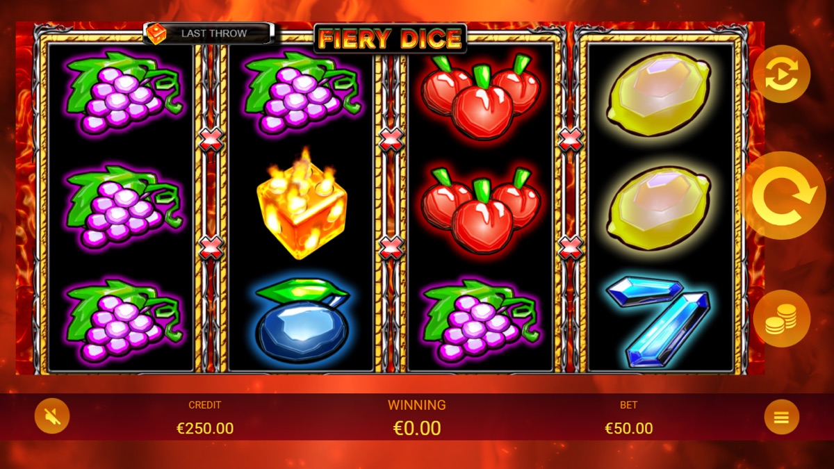アポロゲームズのスロットゲーム「Fiery Dice」