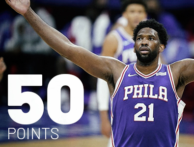 ジョエル・エンビードがキャリアハイの50得点を記録、76ersがブルズに勝利