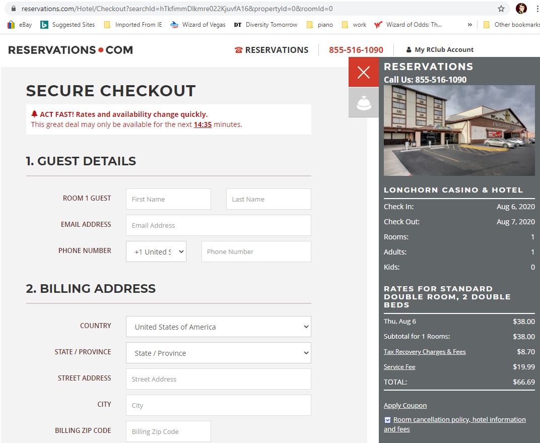 Reservations.com - 予約