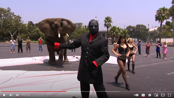 マスクドマジシャンのビデオ