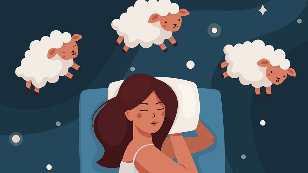 眠っている